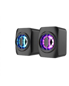 Haut-Parleur MIKUSO MS-054 2x3W RMS RGB USB Noir
