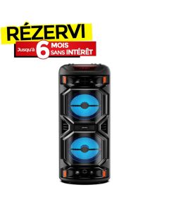 Haut Parleur Sans Fil ZQS 8221 Rechargeable Avec Télécommande - Noir