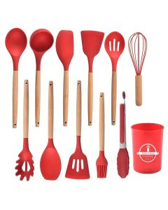 Set De 12 Pièces A Servir En Silicone SSK12 - Rouge
