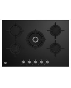 Plaque de Cuisson Encastrable BEKO HILW75222S 5 Feux 75 cm - Noir 