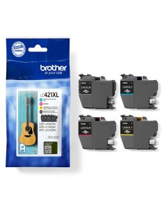 Pack De 4 Cartouches d'encre Originales BROTHER LC421XL- Couleurs