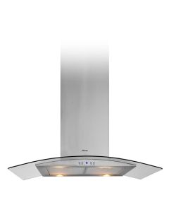 Hotte Cheminée Inox & Vitro FOCUS F914X 90 cm