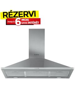 Hotte Cheminée ARISTON AHPN94FLMX1 90CM 3 vitesses - Inox