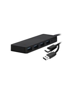 Hub TNB 4 Ports Double Connecteur USB Et TYPE C - Noir