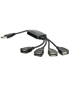 Hub USB AKYGA AK-AD-13 4 Ports USB 2.0 - Noir