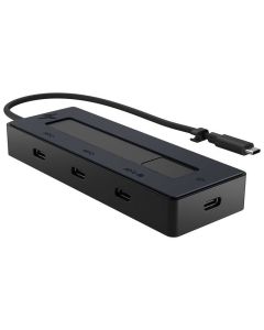 ملحق Hub USB-C HP 6G842AA 4en1 Multiport 4K avec Charge USB‑C - Noir
