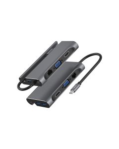 Hub USB HAVIT 4001 Type-C 7EN1 - Gris