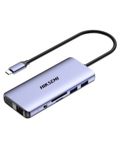HUB USB Hiksemi HS-HUB-MSD11 Multifonctionnel Type-C 11 en 1 