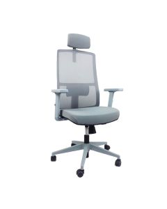 Chaise de Direction Geox Avec Accoudoirs & Repose tête - Gris