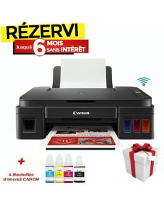 Imprimante à Réservoir Intégré CANON Pixma G3410 3en1 WIFI Couleur