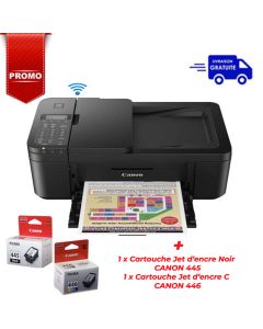 Imprimante Jet D'encre CANON Pixma TR-4640 Multifonction 4En1 WIFI Couleur - Noir