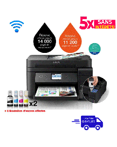 Imprimante Jet d'Encre EPSON ECOTANK ITS L6190 4En1 Couleur Wifi 