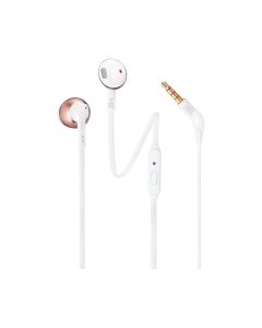 Écouteurs Filaire JBL Tune 205 - Blanc & Rose Gold