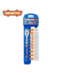 Jeu de Clés à Cliquet WADFOW WST2212 12 Pièces 1/2" Cr-V