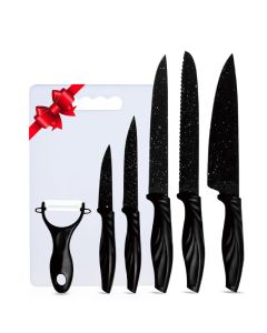 Kit De Couteaux 6 Pièces PROVA PC-217 - Noir