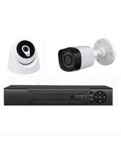 kit De Surveillance MIPVISION XDVR + 1 Caméra Intérieur + 1 Caméra Extérieur 2MP