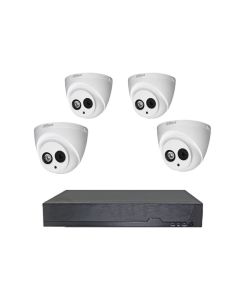 Kit Surveillance Dahua 4 Canaux : Pack 4 Caméras Intérieures 1MP & DVR 