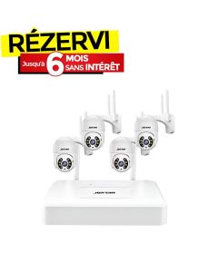 Kit de Surveillance JORTAN NVR + 4 Caméras Externes 2MP