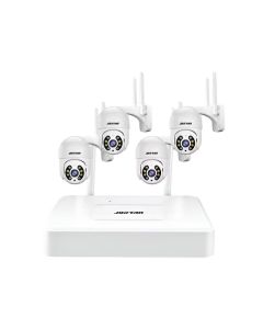 Kit de Surveillance JORTAN NVR + 4 Caméras Externes 2MP