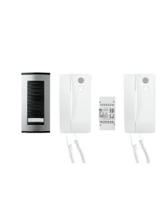 Kit interphone Came 2 Poste Sys 200 avec Plaque de Rue - Blanc