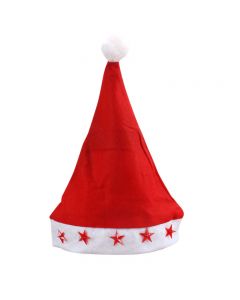 Bonnet de Père Noël Lumineux Pour fête de Noël - Rouge&Blanc