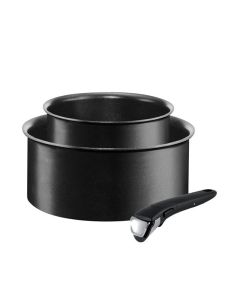2 Casseroles TEFAL Ingenio Performance 16/20 cm - Noir