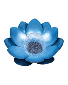 LAMPE SOLAIRE LED FOREVER LIGHT SUNARI FLS-70 FLEUR DE LOTUS BLEUE