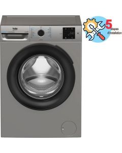 Lave-linge BEKO BM3WFT38200BS 8Kg Inverter - Gris