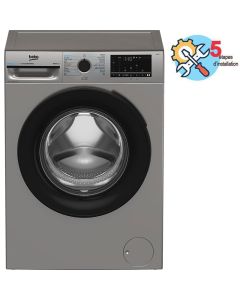 Lave-Linge Frontal Beko 7Kg Inverter BM3WFU47200BS Silver
