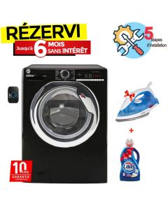 Lave Linge Frontal HOOVER H3WS4105TCBE-04 10.5 kg - Noir
