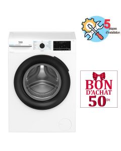 Lave Linge Frontal Inverter BEKO BM3WFU47200BW 7kg - Blanc