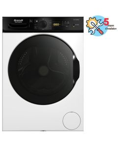 Lave Linge Frontal Inverter BRANDT BLF124QWBL 12kg - Blanc