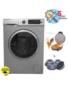 Lave linge Frontal SCHNEIDER SCLL810EXPS 8Kg - Silver