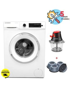 Lave linge Frontal SCHNEIDER SCLL810EXPW 8Kg - Blanc