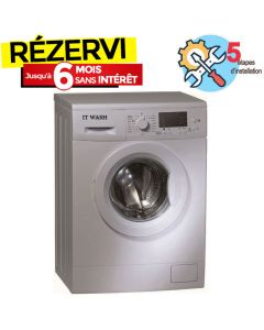Lave Linge Frontale ITWASH ITG612S 6Kg - Silver