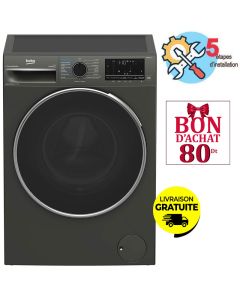 Lave-linge Séchant BEKO 10.5kg B5DFT810542MG Gris