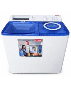 Lave Linge Semi-Automatique Fresh 15 Kg Blanc et Bleu