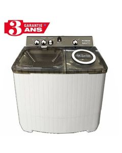 Lave Linge Semi-Automatique FRESH TTW-15G 15kg- Blanc&Gris