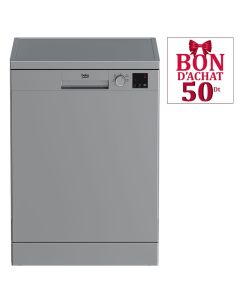 Lave Vaisselle BEKO DVN04321S 13 Couverts Avec Afficheur - Silver