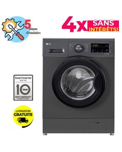 Lave Linge Frontal LG F2J3QYG6J 7kg - Noir