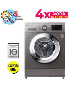 Lave Linge Frontal LG FH2J3TNG5P 8kg - Silver