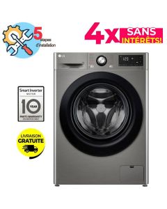 Lave Linge Frontal LG Vivace F4R3TYG6P 8kg - Silver 