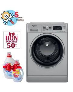 Lave linge Frontal WHIRLPOOL FFWB8248SBS-VNA 8kg + Det 2.5L + 1L