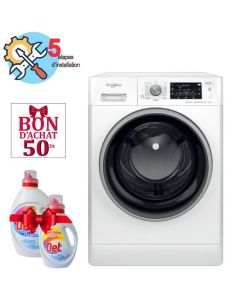 Lave linge Frontal WHIRLPOOL FFWD9248WBS-VNA 9kg + Det 2.5L + 1L