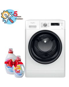 Lave linge Frontal WHIRLPOOL FFWS7235WB-NA 7kg + Det 2.5L + 1L