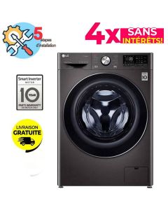 Lave linge Séchant Frontale LG F4R5VGG2E 9 Kg - Silver