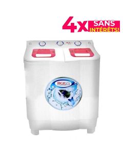 Lave Linge Semi-Automatique HGE ML-8-5 8.5 Kg - Blanc