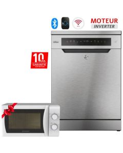 Lave vaisselle Inverter HOOVER 16 Couverts HF6C7F0X-17 - Inox