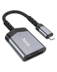 Lecteur de carte HOCO UA25 2 en 1 SD / TF - Gris