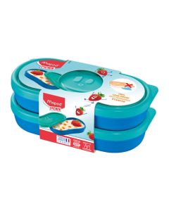 Lot de 2 Boîte à Goûter MAPED Concept Kids - Bleu